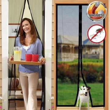 Premium Quality Mosquito Magic Mesh Door Curtain | Magnetic Automatic Closing Insect Screen | Mosquito Net for Home