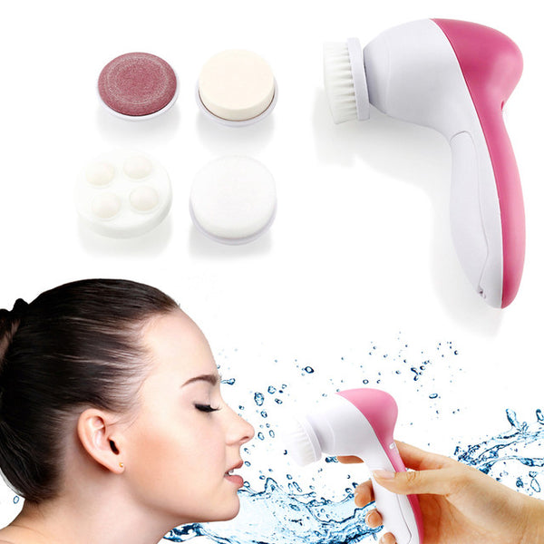 5 in 1 Facial Electric Cleanser and Massager, Electric Machine Beauty , Beauty Care Brush for Removing Blackhead , Beauty Tool Device