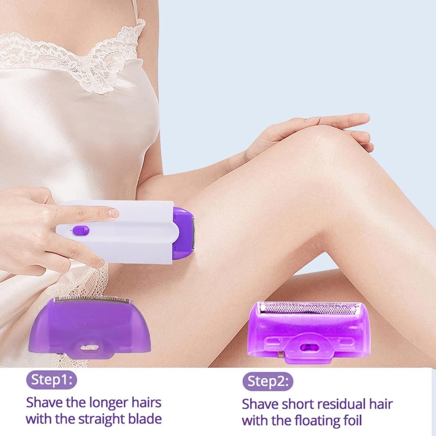 Hair Remover – Rechargeable Painless Facial & Body Hair Removal Device for Women