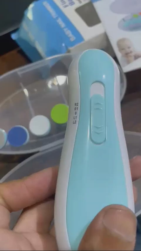 Electric Baby Nail Trimmer Set – Safe Infant Nail Filer, Clipper Alternative Kit with Storage Case